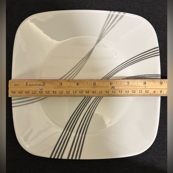 Corelle Simple Sketch  9" Luncheon Plates  Set of 3 - Picture 5 of 5